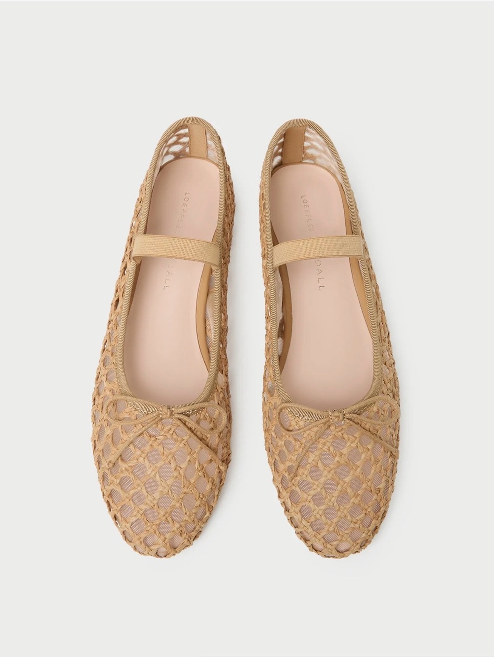 Loeffler Randall Leonie flats Mary Jane woven 8 8.5